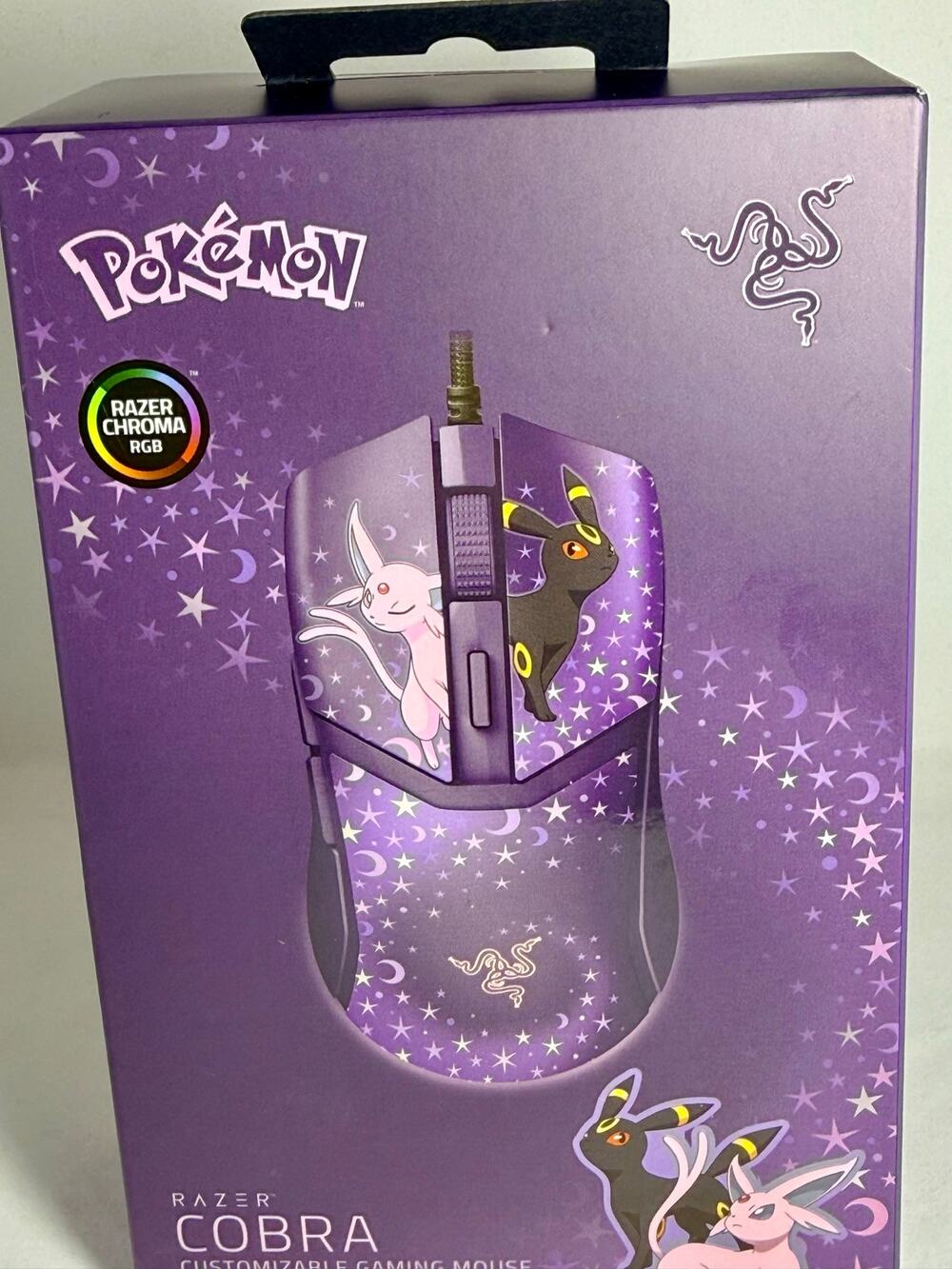 Razer Cobra Pokemon Espeon Umbreon Edition Wired Gaming Mouse RGB NEW